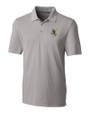 Pittsburgh Steelers Historic Cutter & Buck Forge Stretch Mens Polo Polished Medium Gray Mannequin