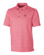 Tampa Bay Buccaneers Historic Cutter & Buck Forge Heathered Stretch Mens Polo Cardinal Red Heather Mannequin