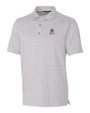 New England Patriots Historic Cutter & Buck Forge Heathered Stretch Mens Polo Polished Heather Mannequin