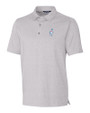 Tennessee Titans Historic Cutter & Buck Forge Heathered Stretch Mens Polo Polished Heather Mannequin