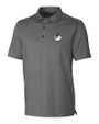 Arizona Cardinals Historic Cutter & Buck Forge Heathered Stretch Mens Polo Charcoal Heather Mannequin
