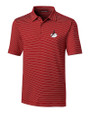 Arizona Cardinals Historic Cutter & Buck Forge Pencil Stripe Stretch Mens Polo Cardinal Red Mannequin