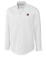 Washington Nationals Cutter & Buck Epic Easy Care Nailshead Mens Big and Tall Long Sleeve Dress Shirt White Mannequin