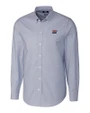 New York Giants Historic Cutter & Buck Stretch Oxford Mens Long Sleeve Dress Shirt Light Blue Mannequin