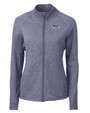 Seattle Seahawks Cutter & Buck Adapt Eco Knit Heather Recycled Womens Full Zip NVH_MANN_HG 1