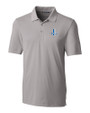 Detroit Lions Historic Cutter & Buck Forge Stretch Mens Big and Tall Polo Polished Medium Gray Mannequin