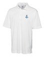 Detroit Lions Historic Cutter & Buck CB Drytec Genre Textured Solid Mens Big and Tall Polo White Mannequin