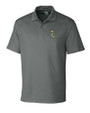 Green Bay Packers Historic Cutter & Buck CB Drytec Genre Textured Solid Mens Big and Tall Polo Elemental Grey Mannequin