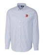 Denver Broncos Historic Cutter & Buck Stretch Oxford Stripe Mens Long Sleeve Dress Shirt FB_MANN_HG 1