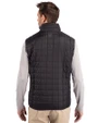 Atlanta Falcons Historic Cutter & Buck Rainier PrimaLoft® Mens Big and Tall Eco Insulated Full Zip Puffer Vest Black Back