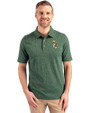 Green Bay Packers Historic Cutter & Buck Advantage Tri-Blend Space Dye Mens Polo Dark Hunter Front