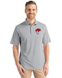 Buffalo Bills Historic Cutter & Buck Virtue Eco Pique Recycled Mens Big and Tall Polo Polished Medium Gray Front