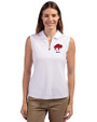 Buffalo Bills Historic Cutter & Buck Forge Stretch Womens Sleeveless Polo White Front