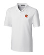 Cincinnati Bengals Historic Cutter & Buck Forge Stretch Mens Big and Tall Polo White Mannequin