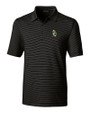 Green Bay Packers Historic Cutter & Buck Forge Pencil Stripe Stretch Mens Big and Tall Polo Black Mannequin