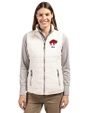 Buffalo Bills Historic Cutter & Buck Rainier PrimaLoft® Womens Eco Insulated Full Zip Puffer Vest Coconut Front