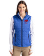 Buffalo Bills Historic Cutter & Buck Rainier PrimaLoft® Womens Eco Insulated Full Zip Puffer Vest Royal Front