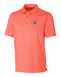Cleveland Browns Historic Cutter & Buck Forge Heathered Stretch Mens Polo College Orange Heather Mannequin