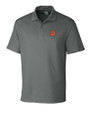 Cincinnati Bengals Historic Cutter & Buck Genre Textured Solid Mens Polo Elemental Grey Mannequin