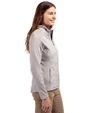 Detroit Lions Historic Cutter & Buck Adapt Eco Knit Hybrid Recycled Womens Full Zip Jacket Polished Medium Gray Side