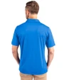 Detroit Lions Historic Cutter & Buck Prospect Eco Textured Stretch Recycled Mens Short Sleeve Polo Digital Back