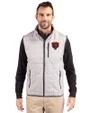 Chicago Bears Historic Cutter & Buck Rainier PrimaLoft® Mens Big and Tall Eco Insulated Full Zip Puffer Vest Polished Medium Gray Front