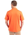 Chicago Bears Historic Cutter & Buck Forge Stretch Mens Big and Tall Polo College Orange Back