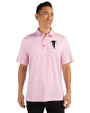 Atlanta Falcons Historic Cutter & Buck Pike Double Dot Print Stretch Mens Polo Cardinal Red Front