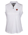 Chicago Bears Historic Cutter & Buck Forge Stretch Womens Sleeveless Polo White Mannequin
