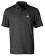 Detroit Lions Historic Cutter & Buck Pike Constellation Print Stretch Mens Polo Black Mannequin