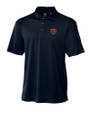 Chicago Bears Historic Cutter & Buck Genre Textured Solid Mens Polo Navy Blue Mannequin