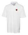 Chicago Bears Historic Cutter & Buck Genre Textured Solid Mens Polo White Mannequin