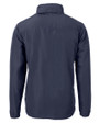 Los Angeles Chargers Cutter & Buck Charter Eco Knit Recycled Big & Tall Full-Zip Jacket Navy Blue Mannequin Back