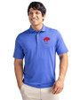 Buffalo Bills Historic Cutter & Buck Virtue Recycled Featherlight Pique Mens Polo Chelan Blue Front