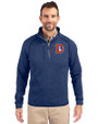 Denver Broncos Historic Cutter & Buck Mainsail Sweater-Knit Mens Half Zip Pullover Jacket TBH_PRO_HG 