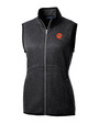 Cincinnati Bengals Historic Cutter & Buck Mainsail Basic Sweater-Knit Womens Full Zip Vest CCH_MANN_HG 1