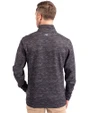 Atlanta Falcons Historic Cutter & Buck Traverse Stretch Eco Camo Print Quarter Zip Mens Big and Tall Pullover Black Back