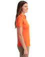 Chicago Bears Historic Cutter & Buck Prospect Eco Textured Stretch Recycled Womens Short Sleeve Polo College Orange Side