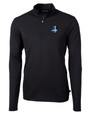 Detroit Lions Historic Cutter & Buck Virtue Eco Pique Recycled Quarter Zip Mens Big & Tall Pullover BL_MANN_HG 1