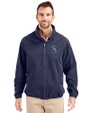 Seattle Mariners Cutter & Buck Charter Eco Recycled Mens Full-Zip Jacket Navy Blue Front