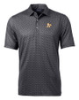 Athletics Cutter & Buck Pike Banner Print Stretch Mens Big & Tall Polo Black Mannequin