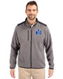 Air Force Falcons College Vault Cutter & Buck Cascade Eco Fleece Mens Full Zip Jacket Elemental Grey/Black Front