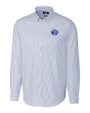 Air Force Falcons College Vault Cutter & Buck Stretch Oxford Stripe Mens Long Sleeve Dress Shirt French Blue Mannequin