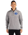 Air Force Falcons College Vault Cutter & Buck Mainsail Sweater-Knit Mens Half Zip Pullover Jacket Polished Heather Front