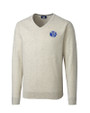 Air Force Falcons College Vault Cutter & Buck Lakemont Tri-Blend Mens V-Neck Pullover Sweater Oatmeal Heather Mannequin