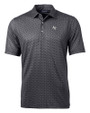 Air Force Falcons Cutter & Buck Pike Banner Print Stretch Mens Big & Tall Polo Black Mannequin