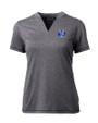 Air Force Falcons College Vault Cutter & Buck Forge Eco Heathered Stretch Womens Blade Top Charcoal Heather Mannequin