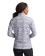Air Force Falcons College Vault Cutter & Buck Traverse Stretch Eco Camo Print Quarter Zip Womens Pullover Charcoal Back