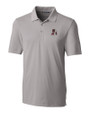 Arkansas Razorbacks College Vault Cutter & Buck Forge Stretch Mens Big and Tall Polo Polished Medium Gray Mannequin
