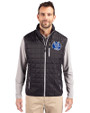 Air Force Falcons College Vault Cutter & Buck Rainier PrimaLoft® Mens Eco Insulated Full Zip Puffer Vest Black Front